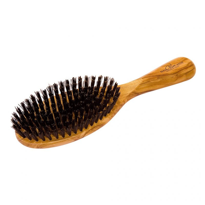 Brosse à cheveux en bois d'olivier
