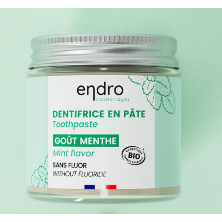 Dentifrice en pâte certifié bio