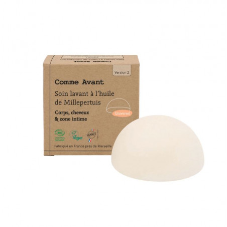 Soin lavant intime solide bio