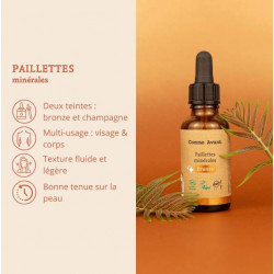 Paillettes minérales bio