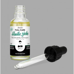 Huile sèche bio Barbe &  Cheveux - Black Edition