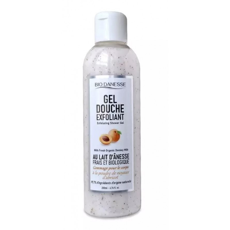 Gel douche exfoliant au lait d'ânesse bio