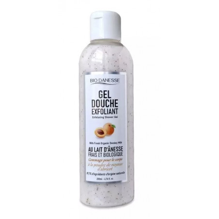 Gel douche exfoliant au lait d'ânesse bio