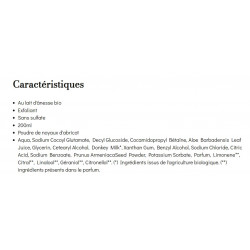 Gel douche exfoliant au lait d'ânesse bio