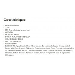 Lait corporel au Lait d'ânesse bio