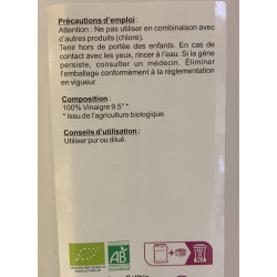 Vinaigre alimentaire bio 9.5°