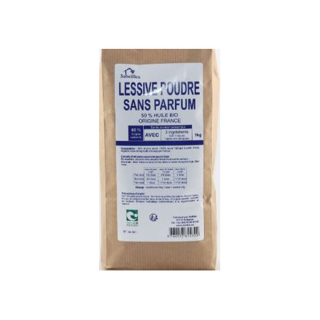 Lessive bio en poudre - Sans parfum