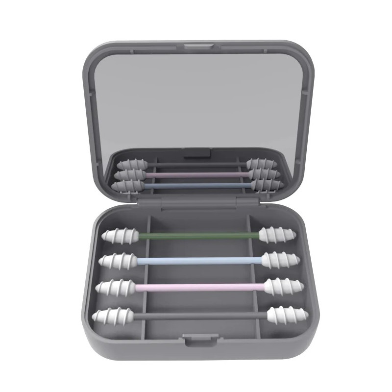 Kit cotons-tiges en silicone vgétale